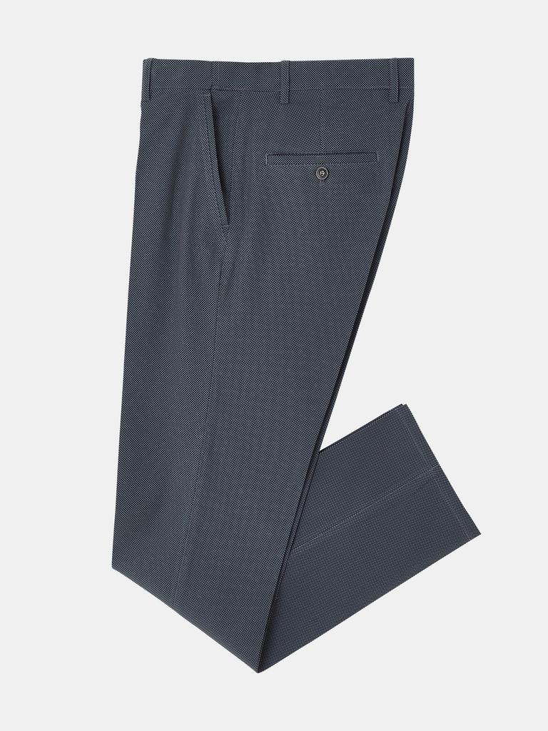 IKALOOK Office Point Slacks Elastic Waist Spandex Pants Cpt131