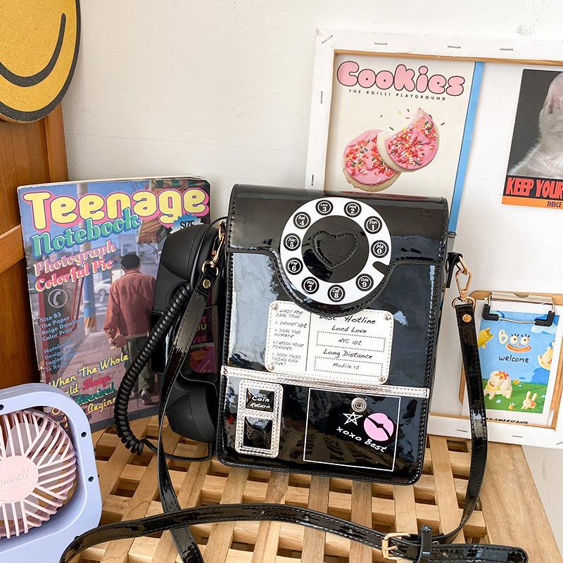 European and American Fashion Creative Spoof Fun Simulation Telephone Bag Cute Funny Personality Messenger Bag