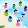 10/20pcs Mini Resin Duck Figures Tiny Pirate Ducks Figurine Miniature Animals Ornaments for DIY Fairy Garden Glass Container