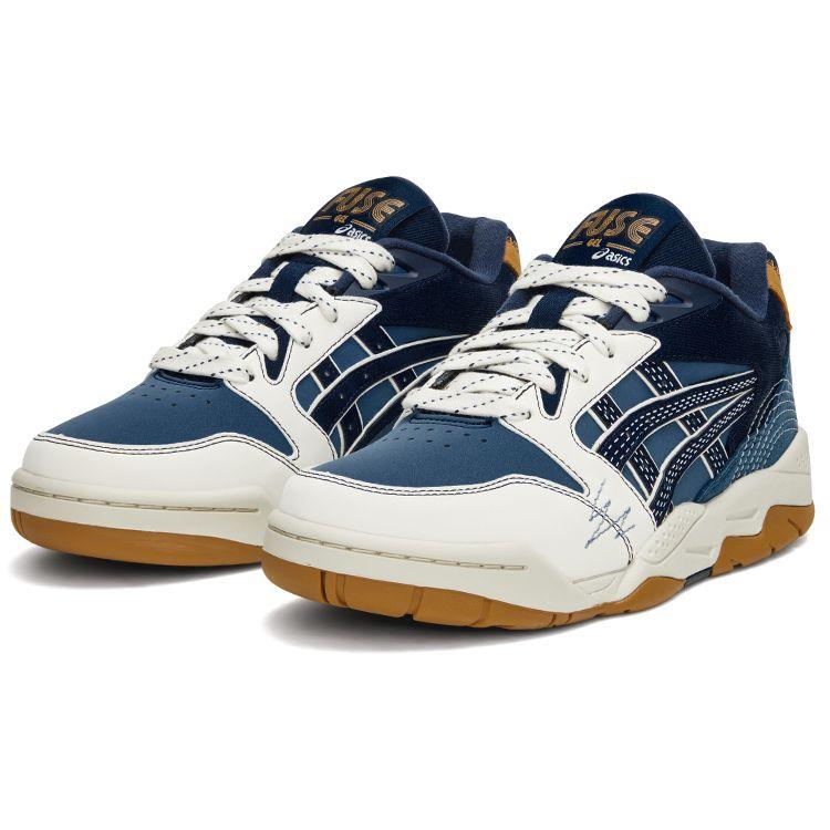 Asics Gel-Fuse Artisan Series Melard Retro Street Fashion Versatile Casual Comfortable Low-Top Retro Basketball Shoes Unisex sneaker Blue 1203A587-400