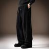 American fashion lazy wind corduroy casual pants men's spring and autumn new loose straight wide-leg dad scimitar pants