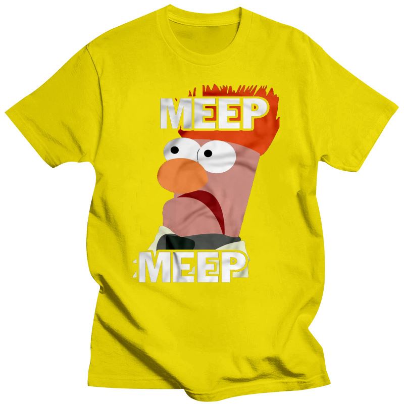 2023 neue Unisex Lustige T Shirt Mode T-shirt Meep Meep Die Muppet Show Und Becher Frauen T-Shirt