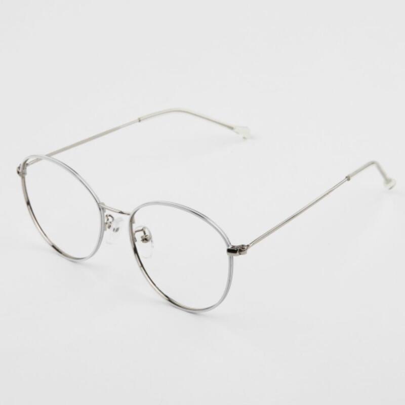 Men s and women s couple round neat glasses frame G1168_Black Gold