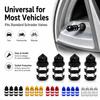 4PCS Tire Valve Stem Caps Universal Aluminum Alloy Hex Grip Dustproof Covers for Cars Motorcycles and Bicycle Wheels Valve Stems 1