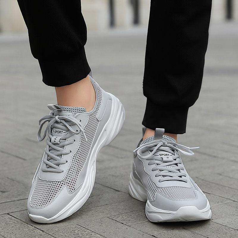 Fashion Running Men's Casual Sneakers Gray Tennis Deals Shoe in Promotion Unisex Walking Spring and Autumn Outdoor Gym Male Sports Shoes