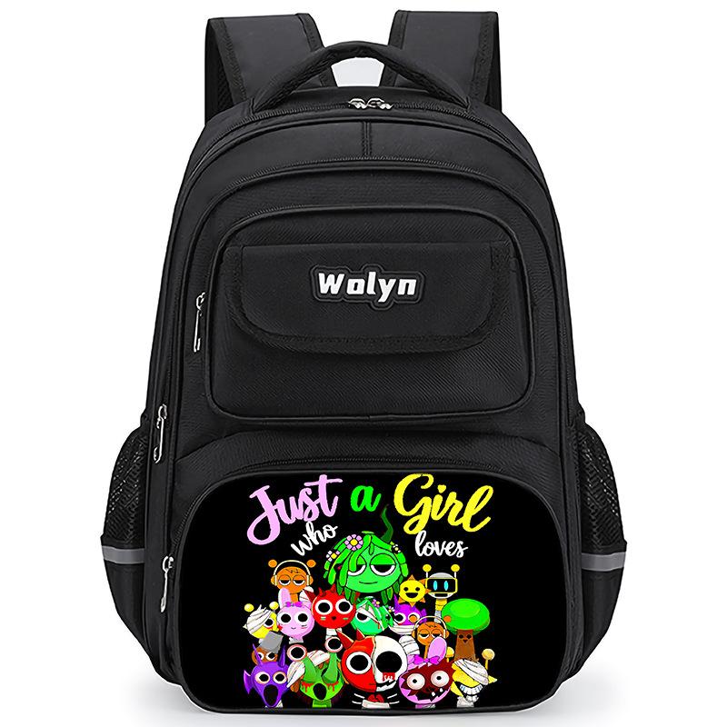 Rhythm Box Sprunki Gioco Zaino Anime Zaino Studente Zaino Scolastico Borsa Multifunzionale