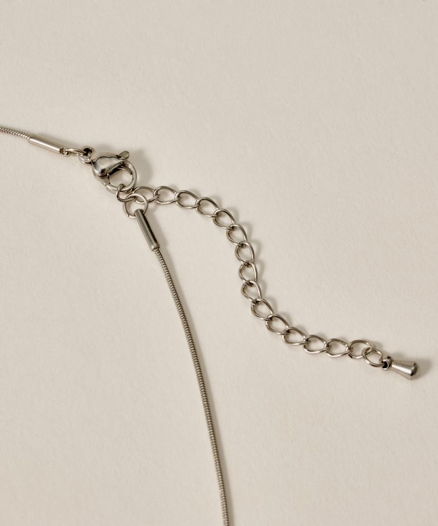 Novice Tokyo Round Chain Necklace 2-Piece Set [Stainless] / Silver