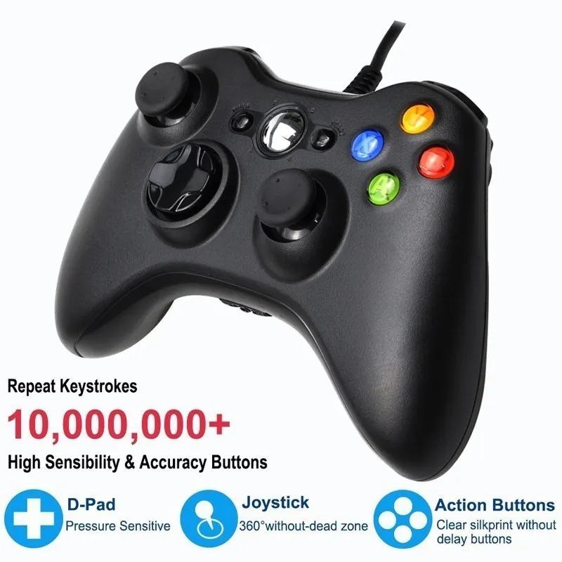 Wired USB Game Controller for Xbox360 Console Joypad for Win 7/8/10 PC Joystick Controle Mando Gamepad for Xbox 360 Accessories