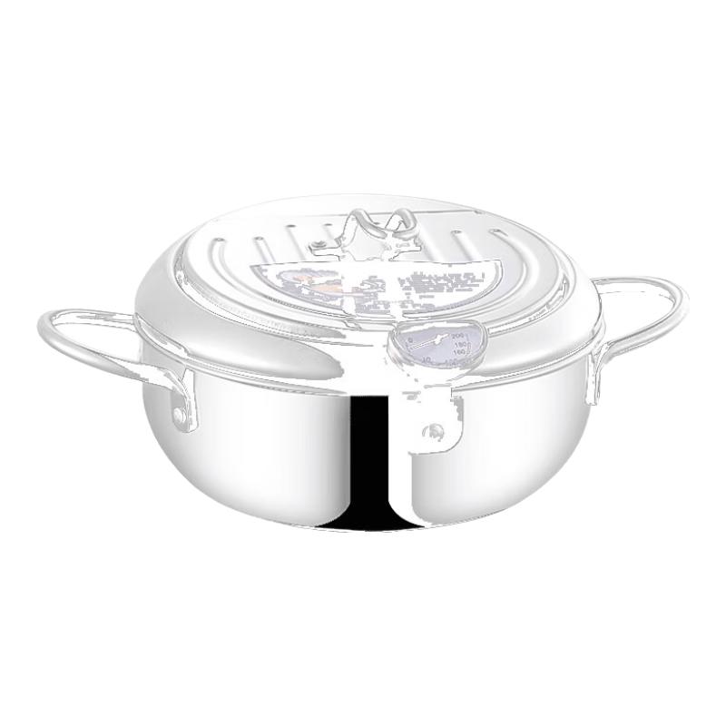 MAXCOOK 20cm 304 Stainless Steel Frying & Soup Pot