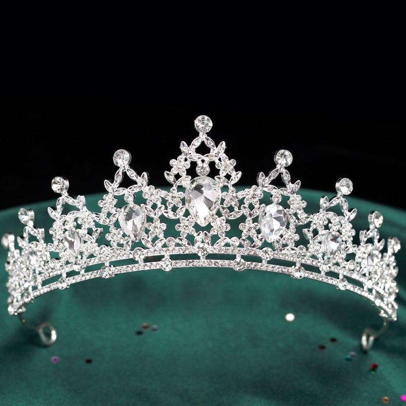 Bridal Crown Tiara Birthday Party Headband Rhinestone Queen Hair Accessories Wedding Dress Crown