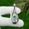 K2 Jasper Stone Anniversary Artisan Bezel Daughter Pendant 925 Sterling Silver