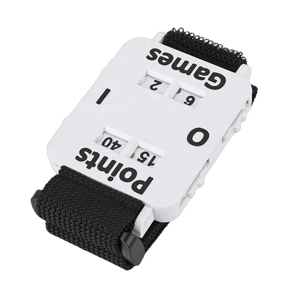 Tennis-Spielstand-Armband Verstellbares Tennis-Spielstand-Handgelenkband für Erwachsene Männer Frauen Outdoor-Sportspiele Weiß