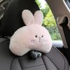 Headrest Pillow Detachable Comfortable Rabbit Shape Car Neck Waist Shoulder Protective