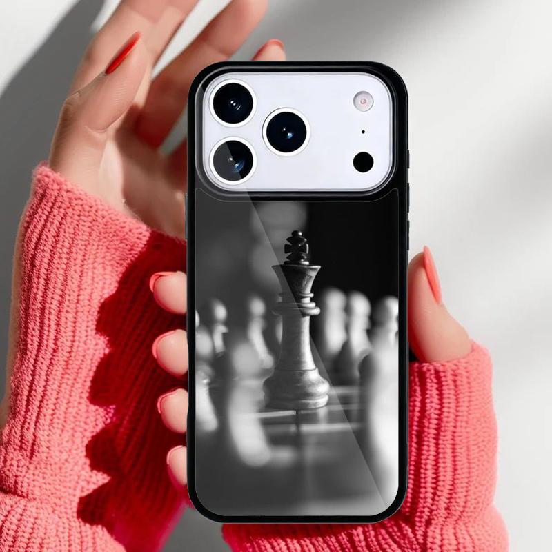 Chess Board Dark Horse Phone Case for iPhone 17 16 15 14 13 Pro Max Back Cover for 12 11 Pro Coque