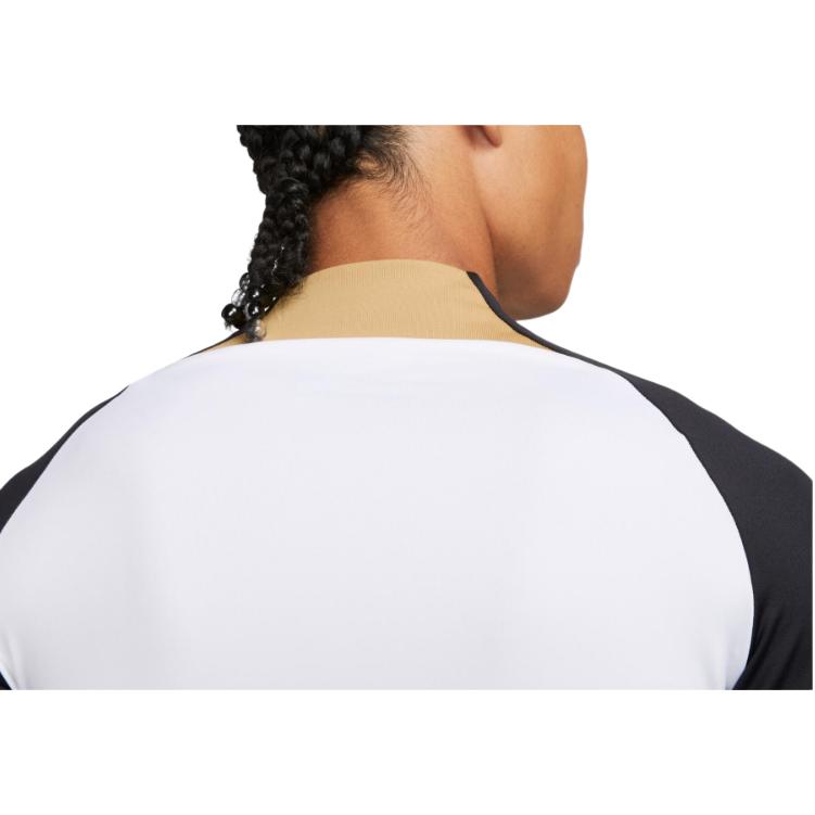 Nike Dri-FIT Fußball Trainingsshirt Buchstabenaufdruck Rundhalsausschnitt Langarm T-Shirt Herren Tops Weiß DX3100-101