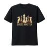 Chess Master Funny Board Game Print T Shirt for Casual Vintage Washed Soft Stretched Streetwear Comfortable Unisex Fashion