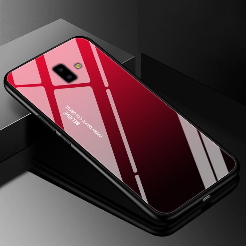 For Samsung J6 2018 Case Cover Tempered Glass Cases for Samsung Galaxy J4 J6 Plus 2018 J8 J7 J730 2017 Prime Hard Back Bumper J6
