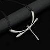 Dragonflys Pendant Necklace Alloy Materials Day To Night Jewelry Accessory For Fashionable Outfits