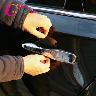 4ks Ochranná fólie Car Wrist of Door Nálepka obložení mísy na rukojeť dveří pro Nissan X-trail Xtrail T32 Rogue 2014-