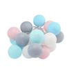 Catena di Luci a LED Palline di Cotone Thailandia - 6cm Scintillanti Decorazioni Natalizie e per la Camera da Letto