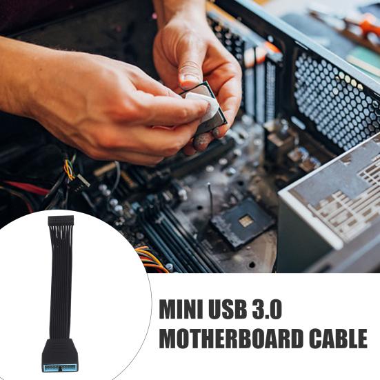 Yousheng USB 3.0 Header Extension Cable Motherboard 19/20 Pin Male To Female Internal Extension Cable USB 3.0 19 Pin 20 Pin Extender Adapter