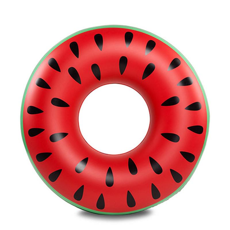 Watermelon Pool Float Inflatable Swim Tube Swim Accessory Swimming Ring For Summer Water Sports Swimming Circle Swim Float