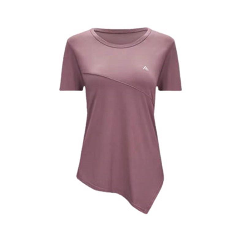 Women's Quick-Drying Slim Fit Sports T-Shirt - High Elasticity, Short-Sleeved for Summer Gym, Yoga, and Fitness.