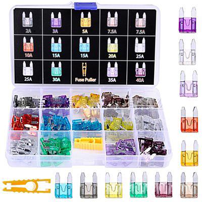 Ramidos 140 Piece Standard Car Fuses Fuses Set Key Car Fuses Mini Car Fuses