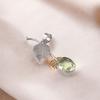 Green Amethyst Gemstone Pendant 925 Stamped Silver Handmade Women's Jewelry PP-55-10