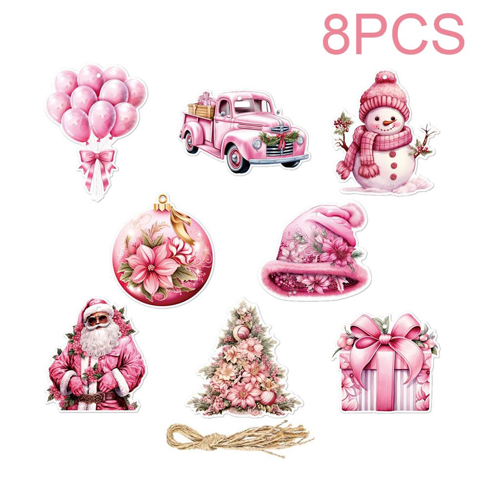 

Runtowo Paper Christmas Tree Ornaments Merry Christmas Decor for Home 2025 Navidad Xmas Gifts New Year 2026 Santa Claus Pendant