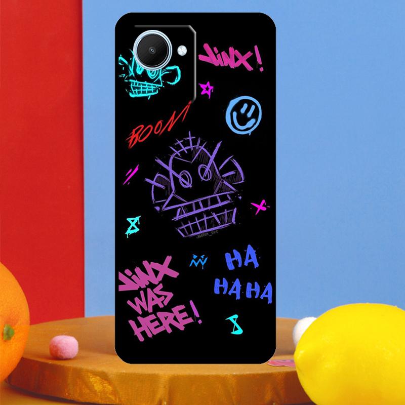 Anime Arcane Jinx For Realme 12 9 10 11 Pro Plus C67 C55 C53 C51 C35 C33 C30 C25s C21Y C31 GT5 GT Neo 6 Case