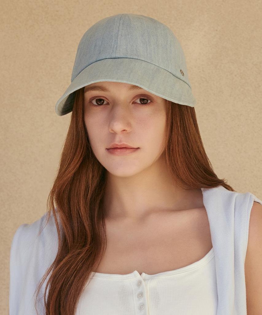 Hwaiteusaenjeu Washable Denim Variant Bonnet Hat Delgani (3 Colors)