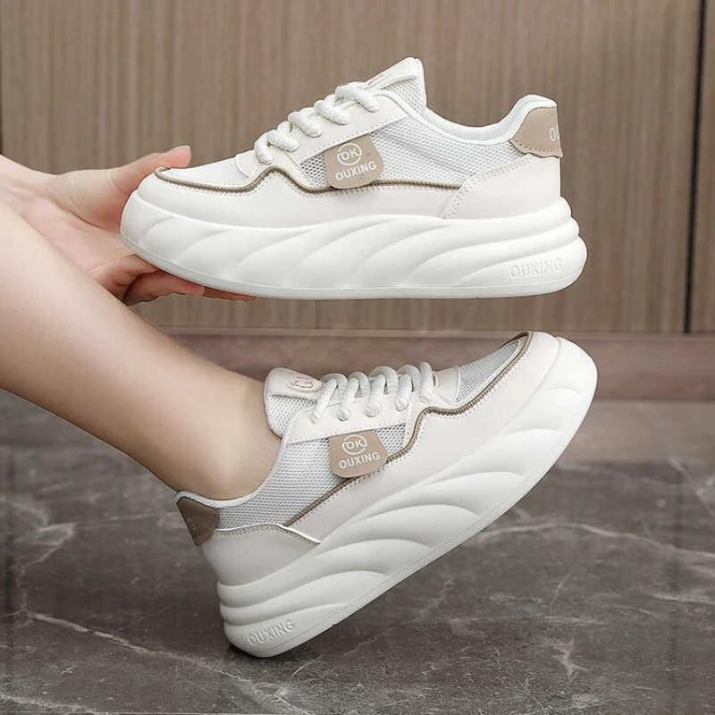Sommer Weiße Damen Sneaker Mesh Casual Sneaker Sportschuhe für Damen Atmungsaktive Laufschuhe Frau Weiche Sohle Damenschuhe tenis