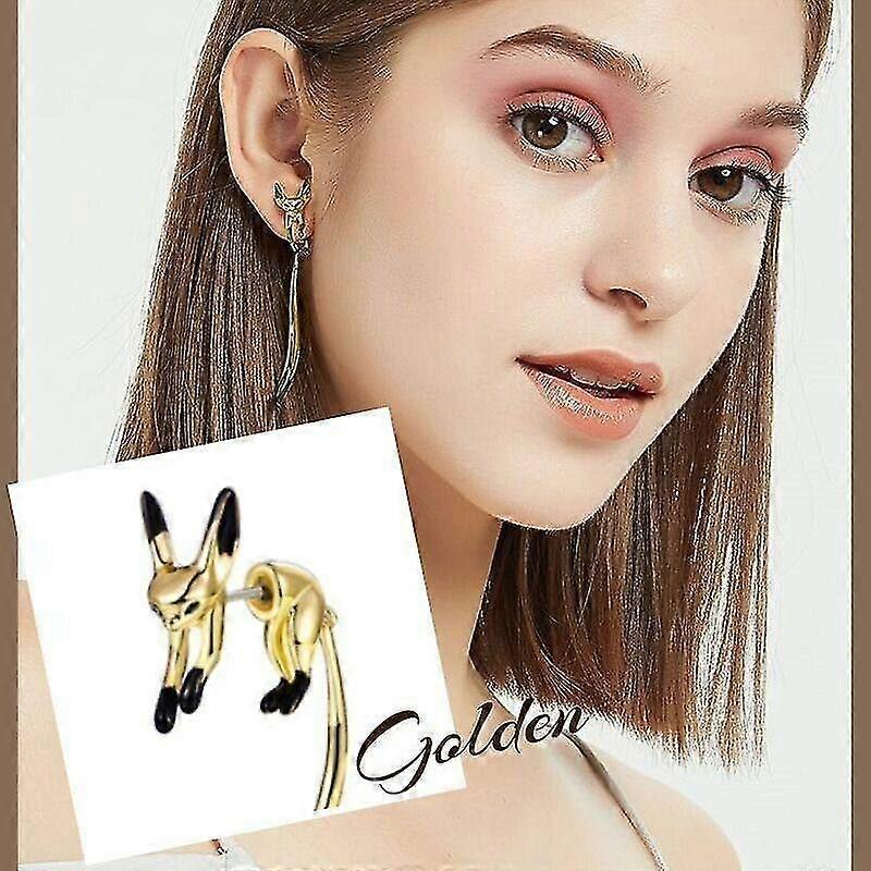 Fox Earrings Long Tail Temperament Beautiful Dangle Earrings Jewelry For Women
