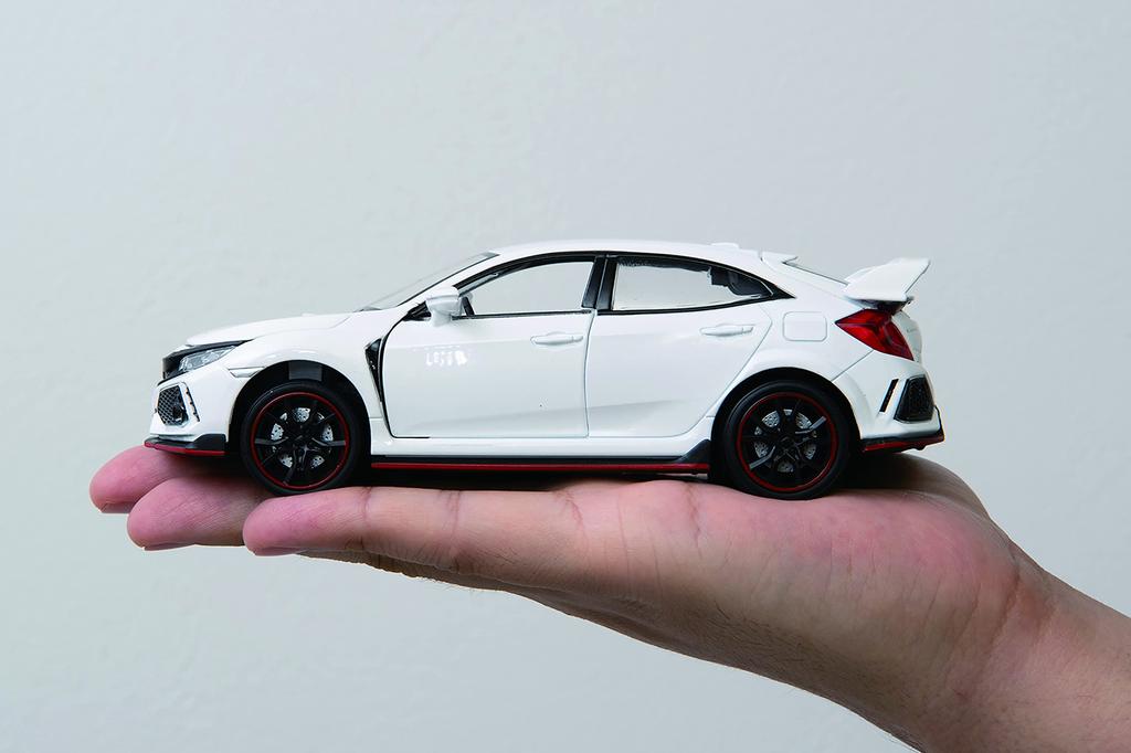 Jozen Cast World Light & Sound Series Honda Civic Type R White JDC6035-WH