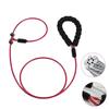 Anti Bite Steel Wire Dog Slip Leash Anti Pull P Chain Training Lead Padded Handle Chew Resistant Rope for Medium Large Dogs