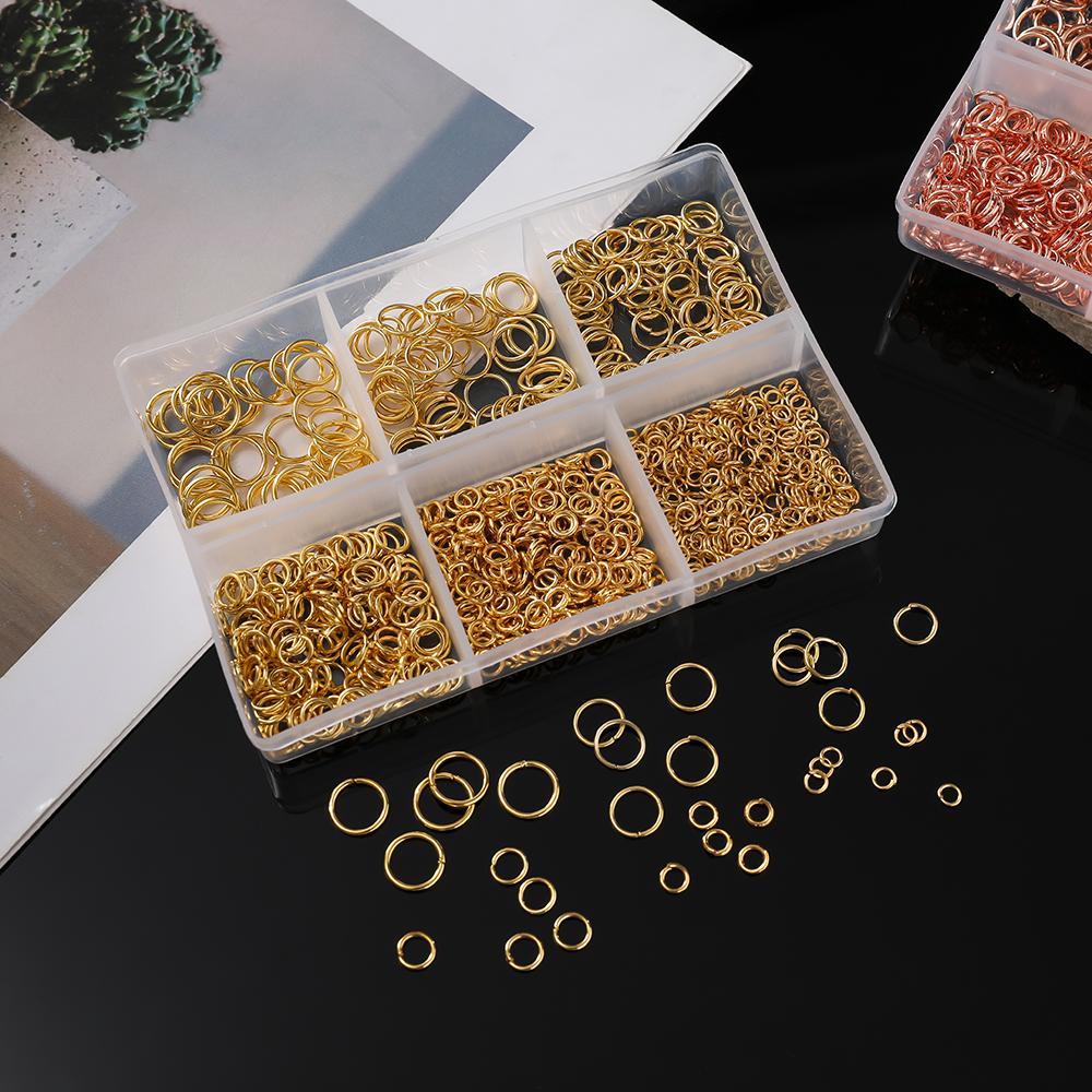 1Set Mixed Size Open Jump Rings Split Rings Jewelry Making Kit For DIY Bracelet Necklace Jewelry Making Accessories Supplies