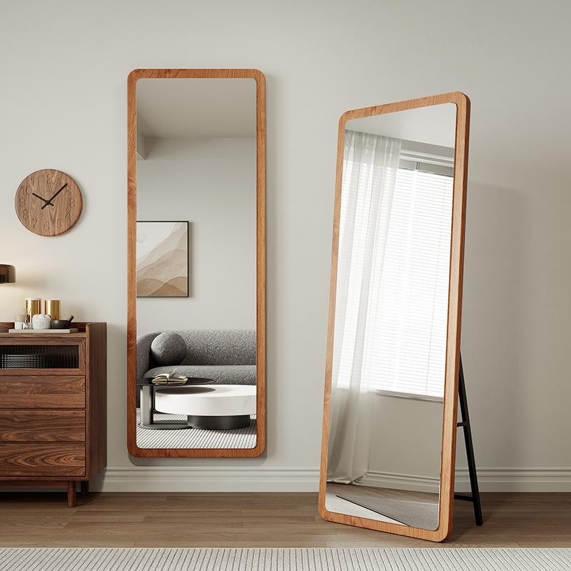 Chinese Style Full-Length Dressing Mirror: Large, Wall-Mountable Floor Mirror for Living Room, Bedroom, or Clothing Store Fitting Room.