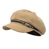 Punk Harajuku Decorative Charm Painter Hat French Cabbie Hat for Autumn Winter Fashion Hat for Daily Wear Y08E