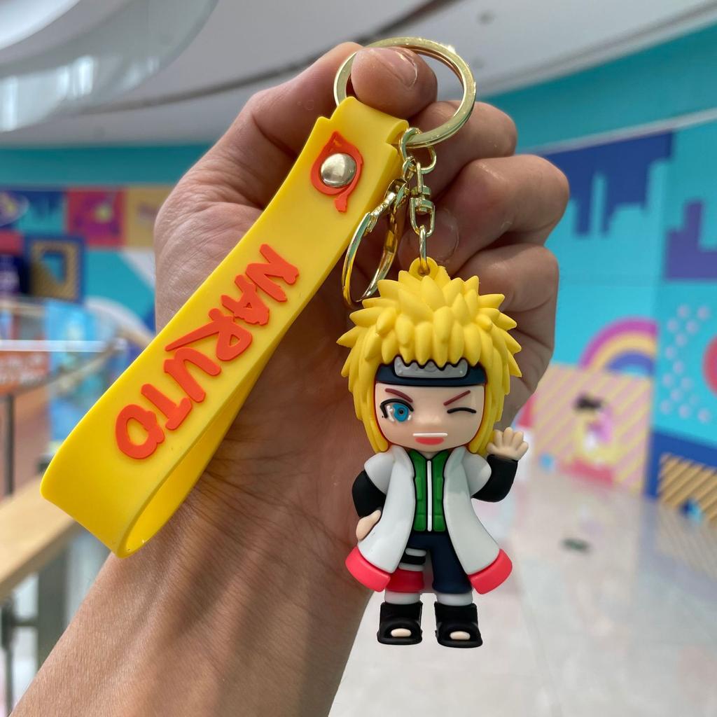 Naruto Anime PVC Keychain Figure - Haruno Sakura Hatake Kakashi Gaara Uzumaki Naruto - Pendant Key Rings for Kids Birthday Toy G
