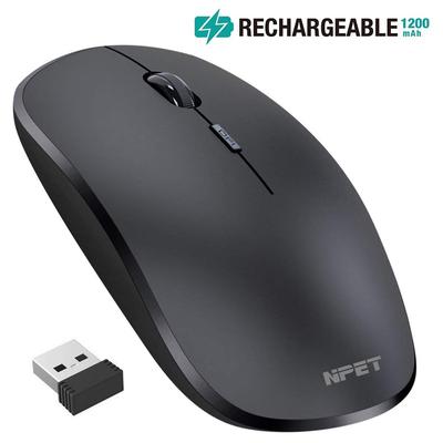 MOTOSPEED Wireless Mouse BG60 2.4G Optical Wireless Mice BT Dual Connection RGB Backlit 6 Buttons 2400DPI Support QI Wireless Charge for Win Mac Android