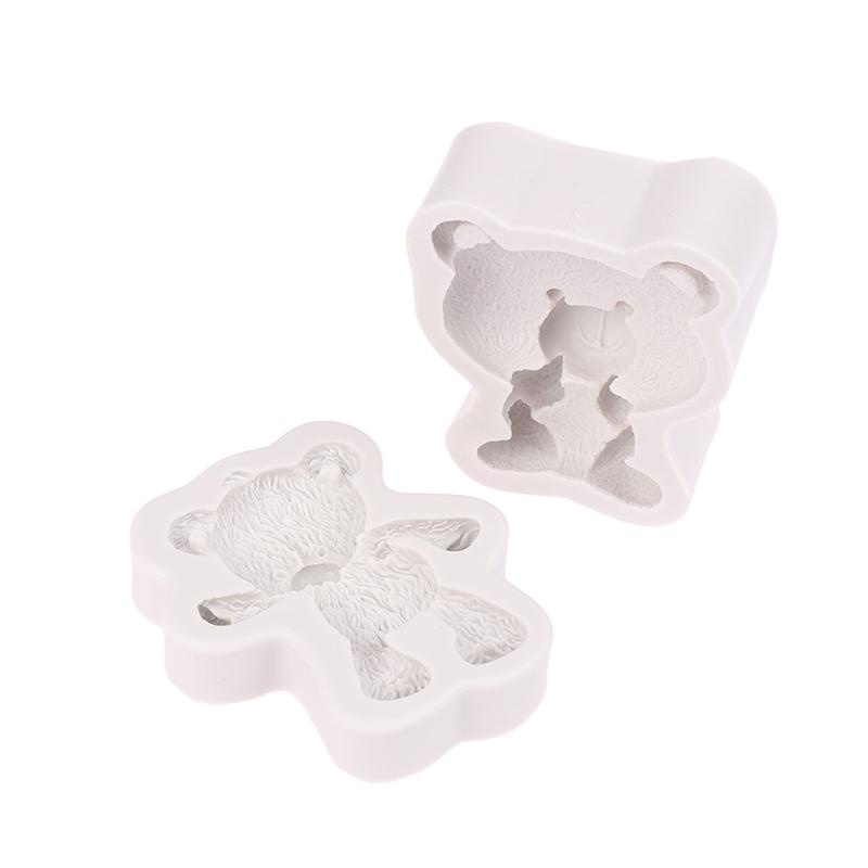 3D Bear Silicone Mold Fondant Chocolate Candy Jelly Mould Diy Clay Model Cake Decorating Tools Kitchen Accessories Bakeware