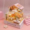 CRESYMME Dollhouse Miniature Wooden 3D DIY Handmade for Adults Kit, Puzzle, (Honey-Colored Time)