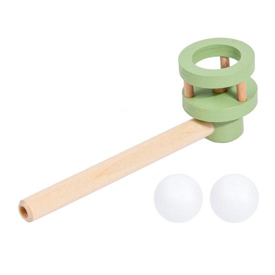 huaqianguhh Kids Floating Ball Blow Toy, Suspension Blowing Wooden Pipe for Lung Capacity Training, Educational Toy Boys Girls