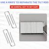 80 Pieces Plantation Shutter Repair Kit, Shutter Fasteners Louver Hardware Kit Window Blind Tilt Rod Staples Louvers Staples for Blind Repairing (1.6