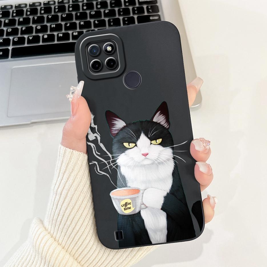 For Realme C21Y C25Y Case Luxury Candy Painted Cover Shockproof Phone Case For Realme C21 C 21 Y RealmeC21Y RealmeC25Y Soft Bags