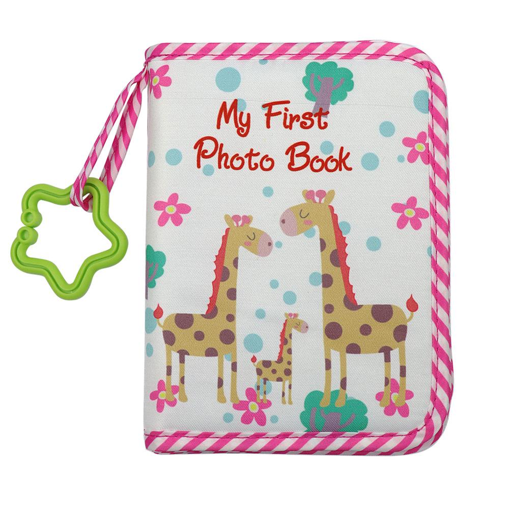Baby Photo Album First Year Baby Photo Book Growth Babies Albums Shower Guest Diy Giraffe Photography Album with Family record