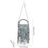 Ladies Sequined Fringed Handbag Dinner Party Elegance Shiny Shoulder Bag
