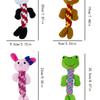 1pc Pet Plush Rope Braided Toy, Cute Animal Shaped Frog Panda Bear Rabbit Design, Chew Toy For Dog Training And Interaction