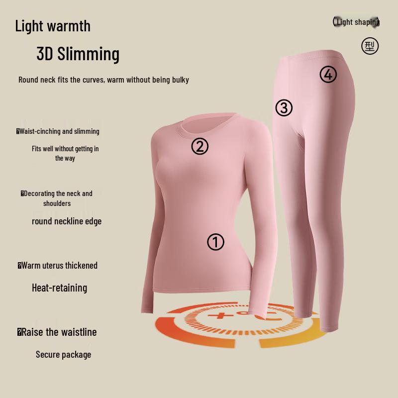 GUJIN Men's Cashmere Silk Blend Thermal Underwear Set